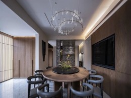 胡公馆别墅-茶承禅意，茶室所展现的“禅”是内敛且深情的家居灯光设计