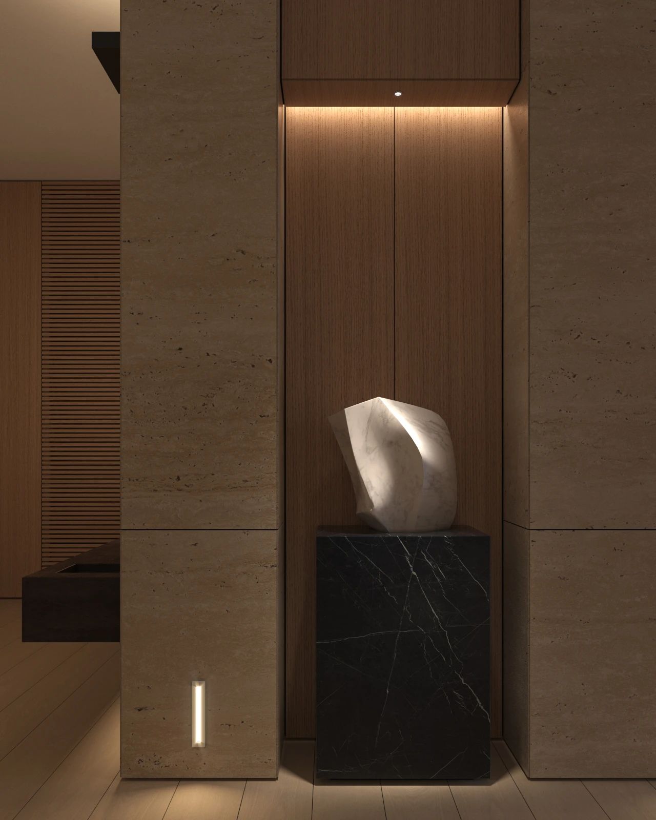 太原灯光设计-Mr.Wang私宅（犹如抽离至匀质时空之感）,现代风格,室内设计