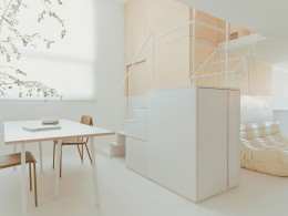 荆门灯光设计实景拍摄案例 | 紧凑公寓被改造成一个光线充足的极简主义住宅