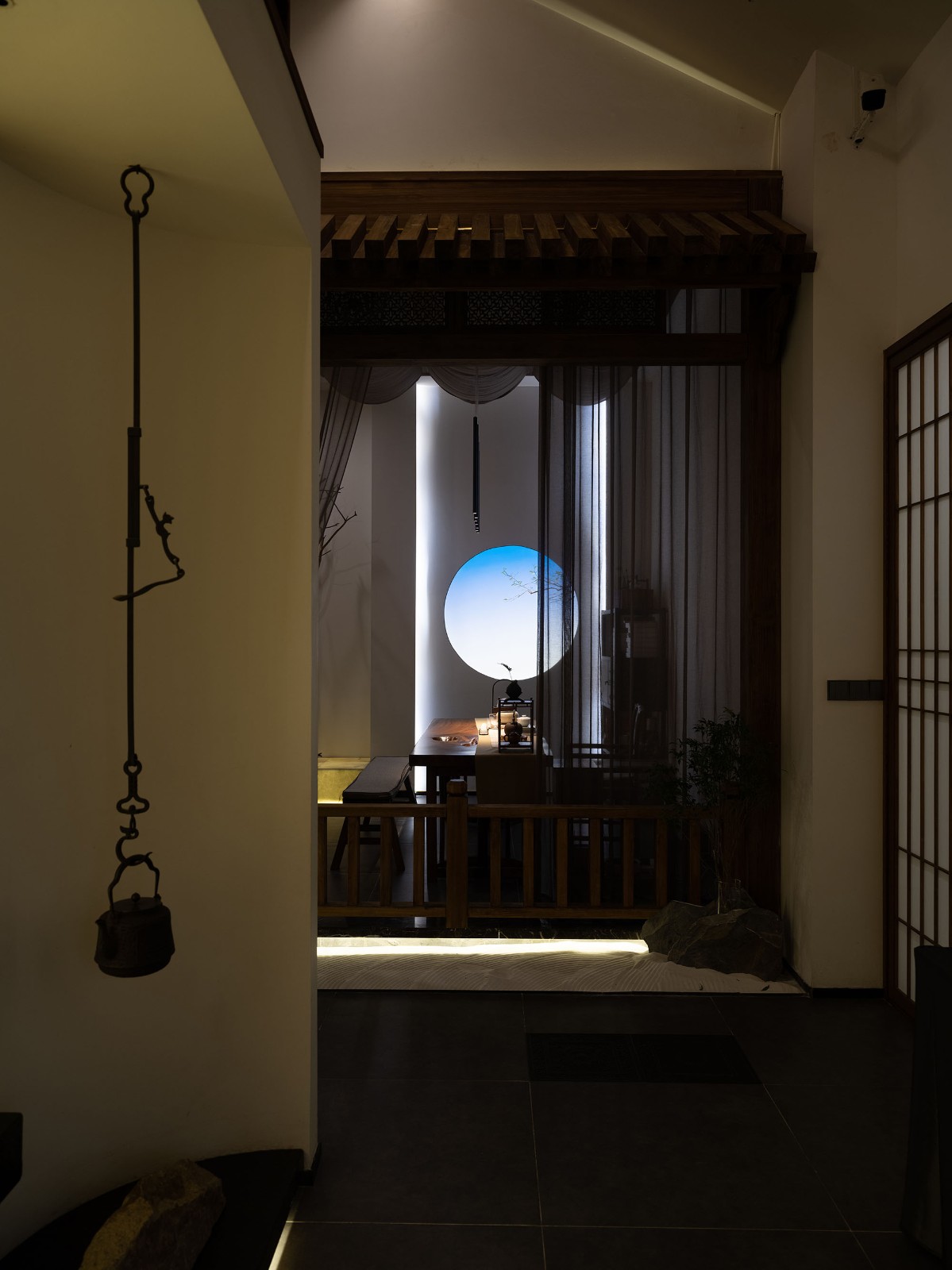 茶艺是一场回归心灵的旅行,日式风格，满满禅意,黄冈市灯光设计实景拍摄案例 |新中式茶室空间室内设计